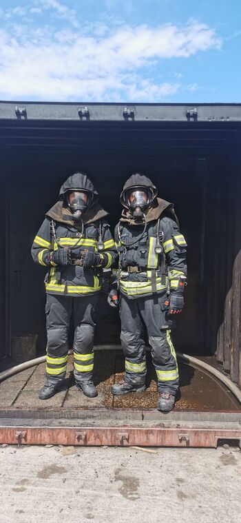 Člana PGD Šentrupert uspešno zaključila tečaj za gašenje notranjih požarov