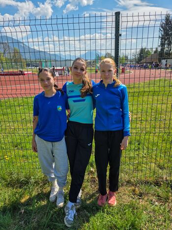 Tekaško društvo Bovec na Atletskem mitingu v Radovljici