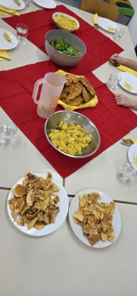 Kuhanje tipičnih avstrijskih jedi pri pouku nemščine