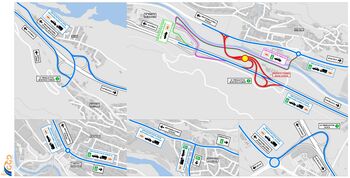 Popolna zapora avtocestnega priključka Jesenice – zahod (Hrušica)