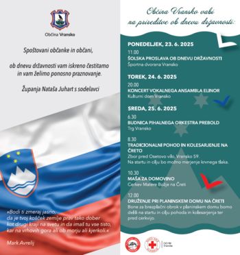 Dan državnosti - voščilo in vabilo