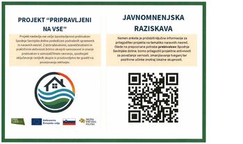 Javnomnenjska raziskava - projekt "PRIPRAVLJENI NA VSE"