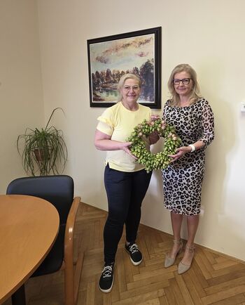 Tudi Občino Vransko krasi venček iz hmelja