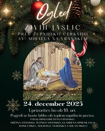 Vabilo na ogled živih jaslic