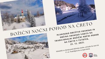 Božični nočni pohod na Čreto