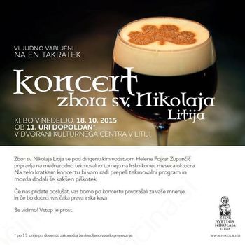 En takratek koncert  Zbora sv. Nikolaja Litija