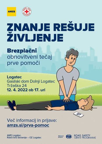 Brezplačni obnovitveni tečaj prve pomoči