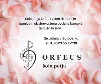 Koncert Šole petja Orfeus ob dnevu žena