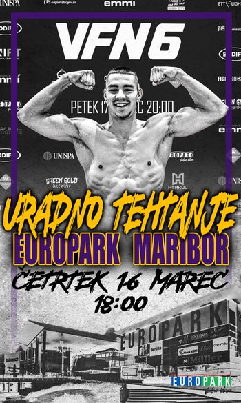 Uradno tehtanje za MMA borilni spektakel Valhalla Fight Night 6