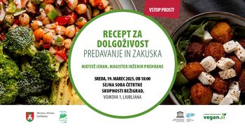 Recept za dolgoživost - predavanje in zakuska