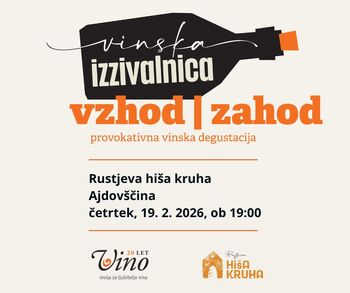 Vinska izzivalnica - Vzhod : zahod