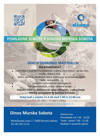 DINOSOVA POMLADNA SOBOTA - 11.4.2026