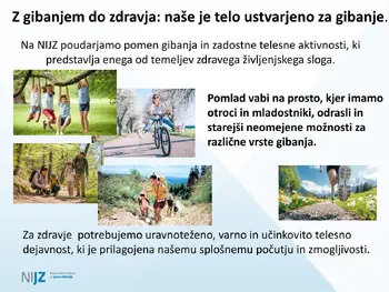 Redna telesna dejavnost je eden ključnih dejavnikov zdravega življenjskega sloga