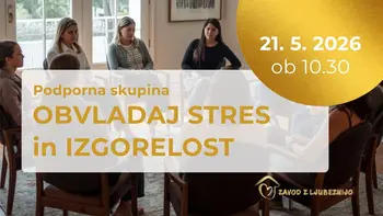 Podporna skupina: Obvladaj stres in izgorelost — varno okolje in uporabne ideje za vsak dan