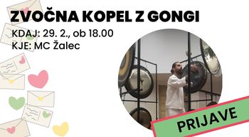 ZVOČNA KOPEL Z GONGI