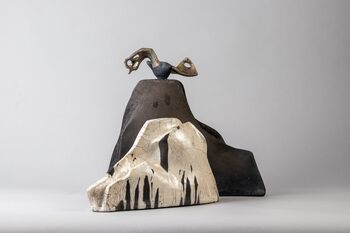 Jadranka Ferjančič, Gregor Maver in Andrej Perko v Lokarjevi galeriji