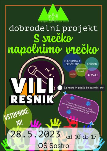 Dobrodelni dogodek Društva pomagajmo slovenskim otrokom