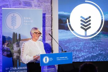 Blejski grad in Zavod za kulturo Bled leto po prejeti nagradi Živa 