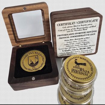 Protokolarni spominski kovanec Občine Bled Protokolarni spominski kovanec Občine Bled