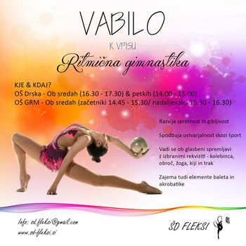 Ritmična gimnastika - ŠD Fleksi