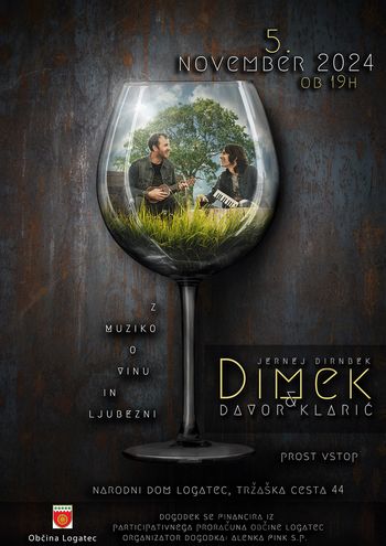DIMEK & Davor Klarić v Narodnem domu Logatec – koncert za žejne in srečne (5. 11. 2024, ob 19.00)