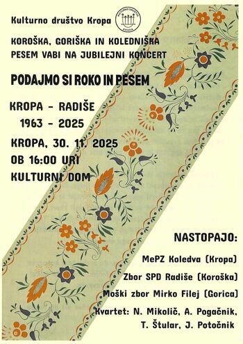 Podajmo si roko in pesem