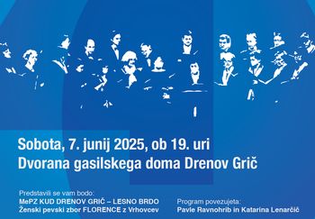 Koncert: 40 let MePZ KUD Drenov Grič - Lesno Brdo