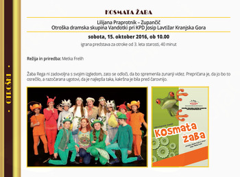 Kosmata žaba - OTROŠKI ABONMA