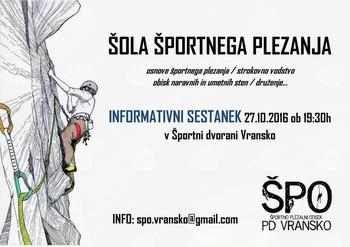ŠOLA ŠPORTNEGA PLEZANJA