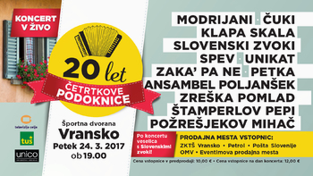20 LET ČETRTKOVE PODOKNICE