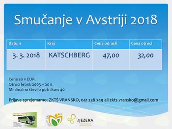 SMUČANJE V AVSTRIJI 2018