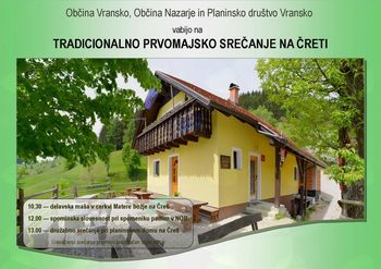 TRADICIONALNO PRVOMAJSKO SREČANJE NA ČRETI