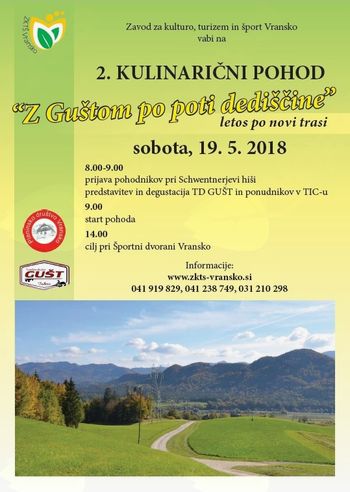 2. KULINARIČNI POHOD "Z Guštom po poti dediščine"