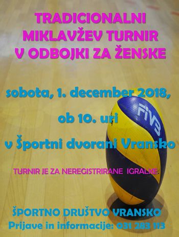 MIKLAVŽEV TURNIR V ODBOJKI 2019