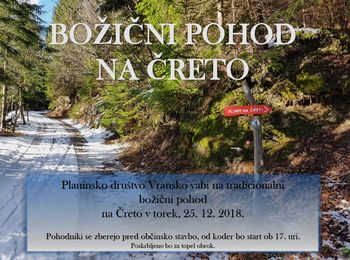 BOŽIČNI POHOD NA ČRETO