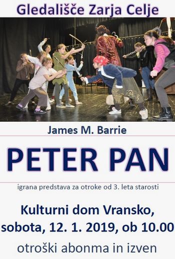PETER PAN - otroški abonma in izven