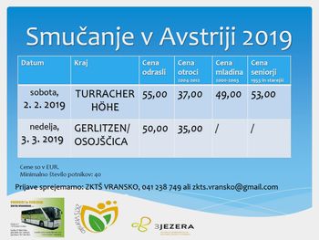 ENODNEVNO SMUČANJE V TUJINI 2019 – TURRACHER HÖHE