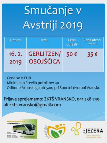 ENODNEVNO SMUČANJE NA OSOJŠČICI (GERLITZEN)