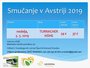 ENODNEVNO SMUČANJE NA TURRACHER HÖHE, 3. 3. 2019