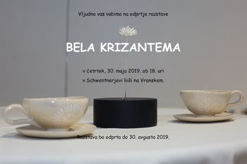 BELA KRIZANTEMA, odprtje razstave