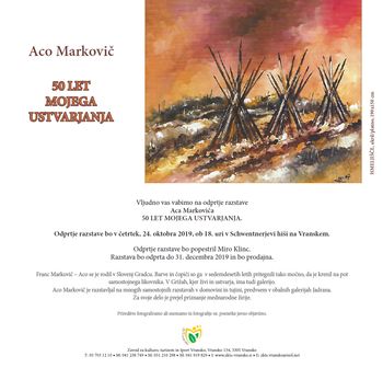 50 LET MOJEGA USTVARJANJA - odprtje razstave