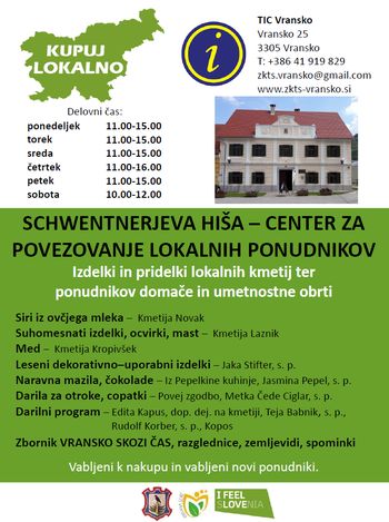 Schwentnerjeva hiša - center za povezovanje lokalnih ponudnikov