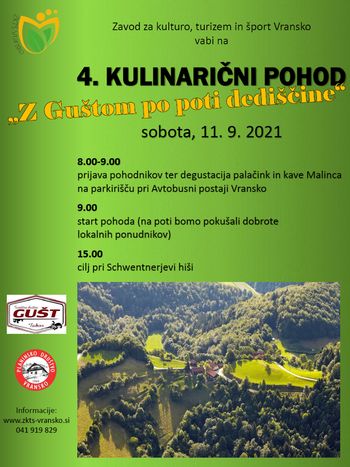 4. KULINARIČNI POHOD "Z Guštom po poti dediščine"