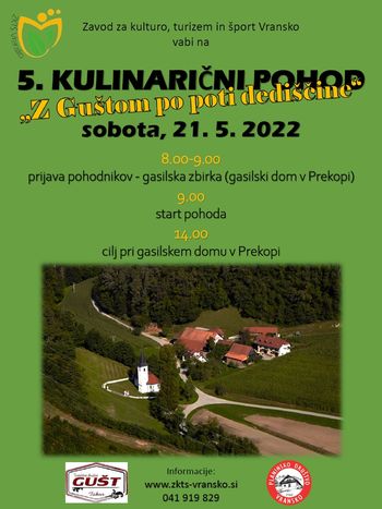 5. KULINARIČNI POHOD "Z Guštom po poti dediščine"