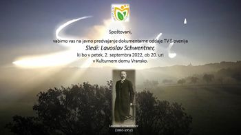 SLEDI: LAVOSLAV SCHWENTNER, javno predvajanje dokumentarne oddaje TV Slovenija