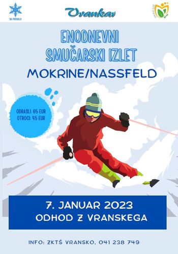 ENODNEVNI SMUČARSKI IZLET V MOKRINE/NASSFELD