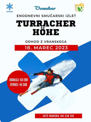 ENODNEVNI SMUČARSKI IZLET – TURRACHER HÖHE