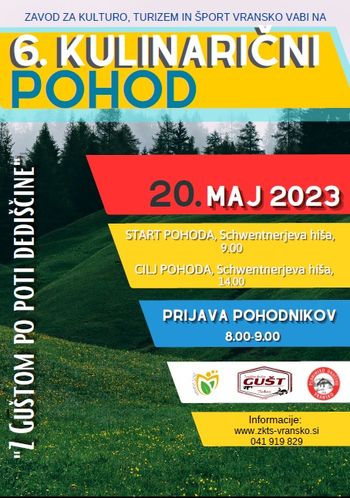 6. KULINARIČNI POHOD "Z Guštom po poti dediščine"