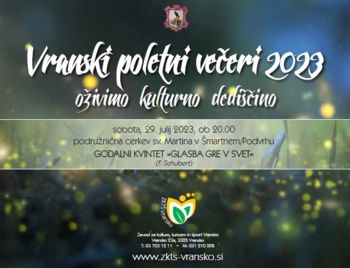 Vranski poletni večeri - oživimo kulturno dediščino 2023