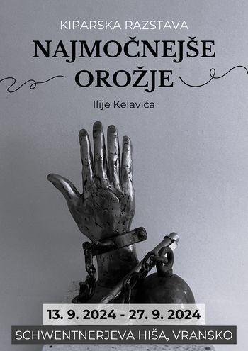NAJMOČNEJŠE OROŽJE, odprtje kiparske razstave Ilije Kelavića